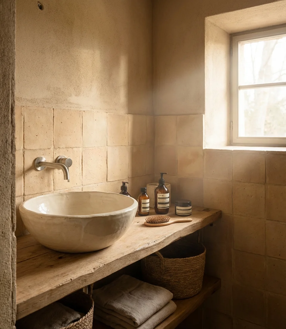 Earthy Organic Bathroom with Handmade-Ceramics-2