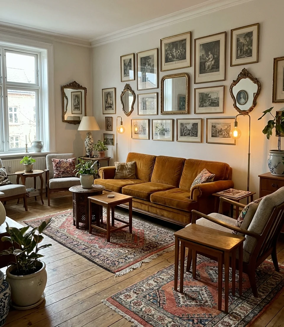 Eclectic Living Room With Collected Over Time Energy 1