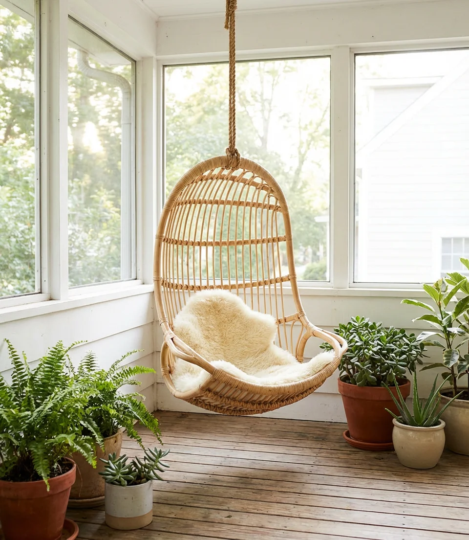 Egg Chair Nook for Unexpected Luxury 1