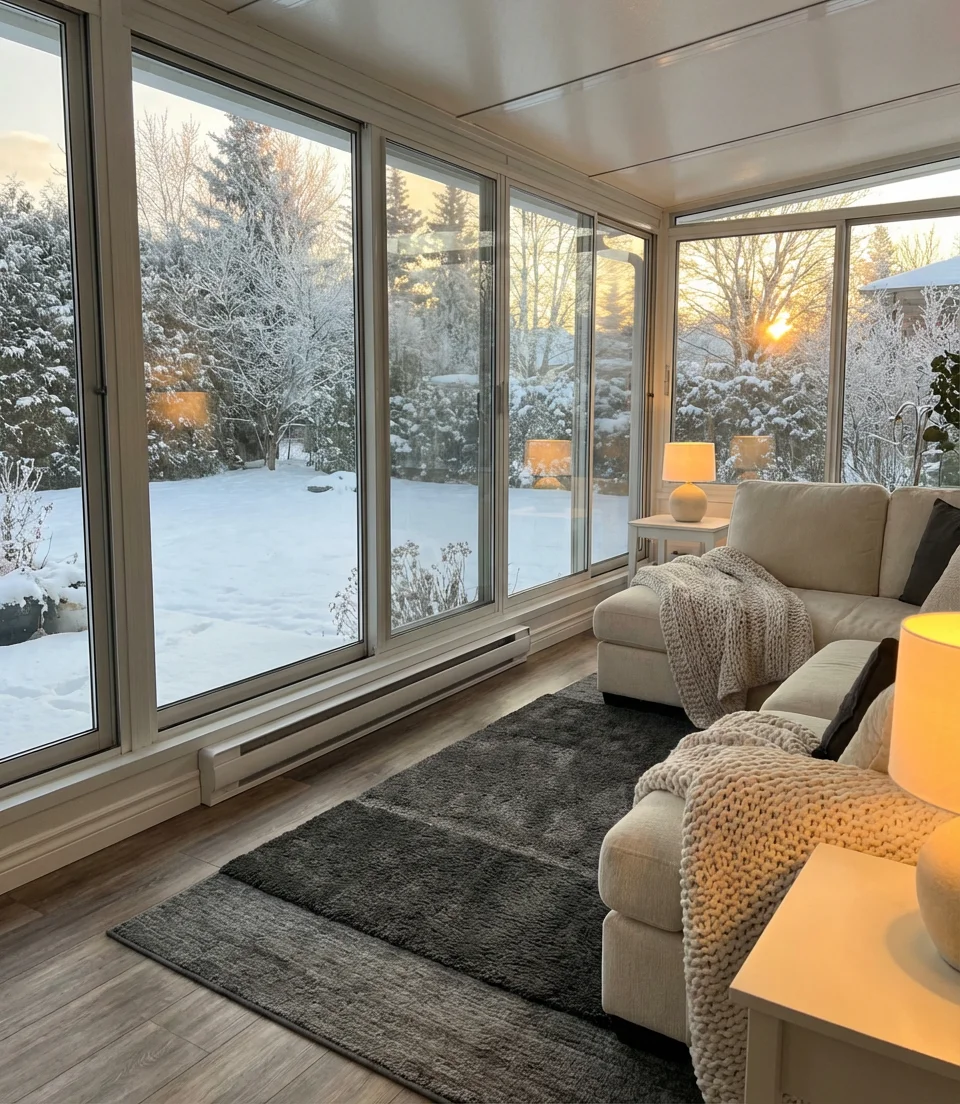 Enclosed Sunroom with Four-Season Comfort and Insulated Glass 1
