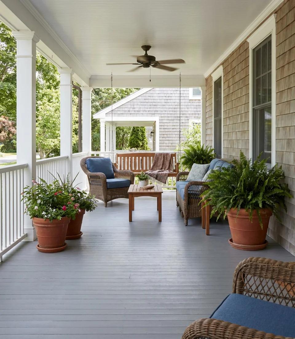Expansive Porch Living Space 1