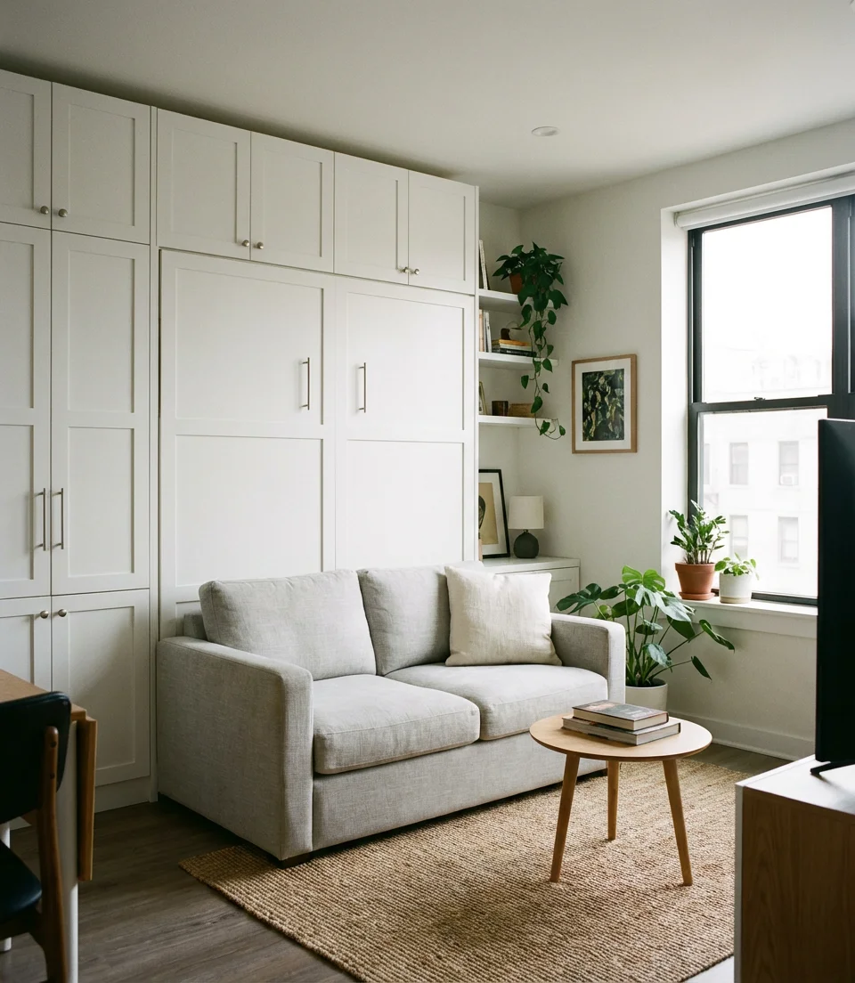 Extremely Tiny Room with Murphy Bed 2