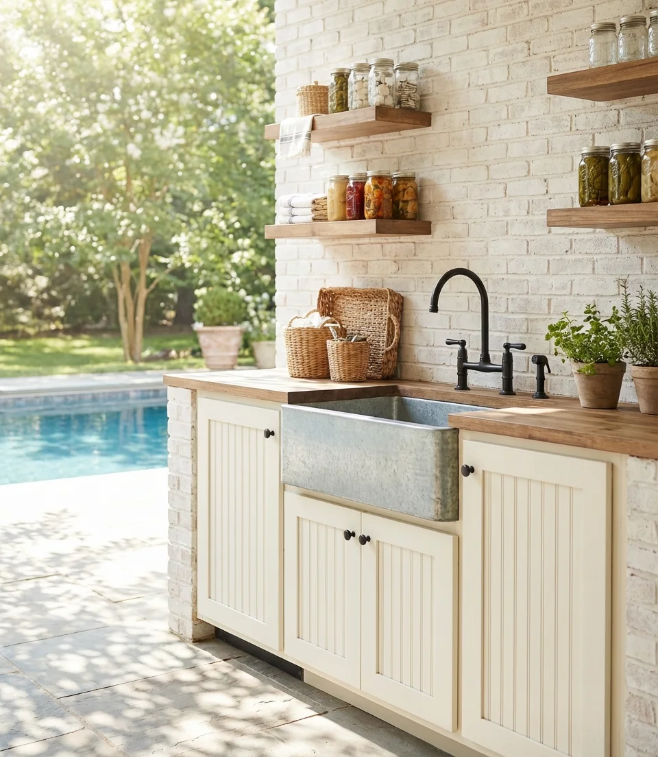 Farmhouse Pool Kitchen 1