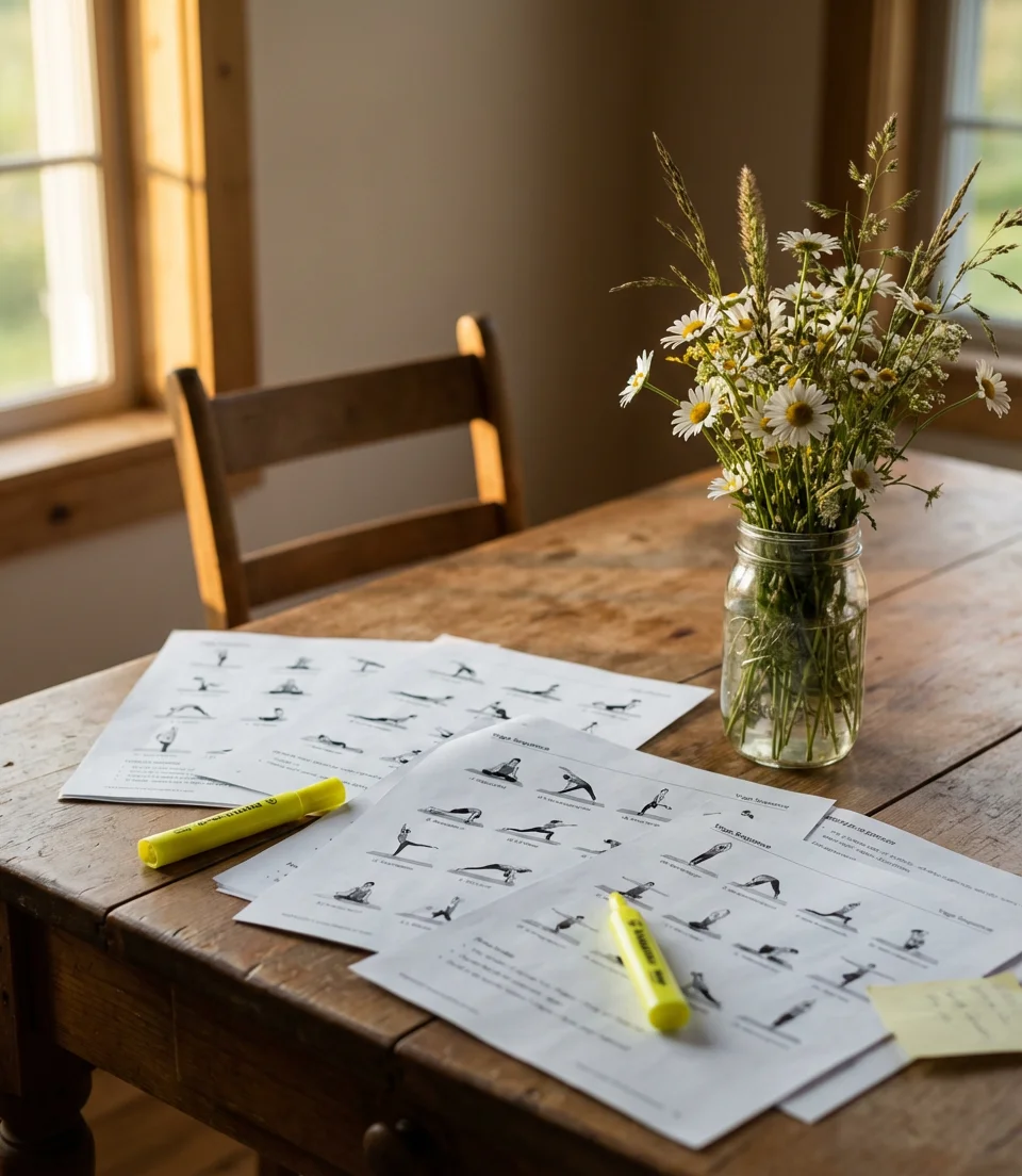 Free Printable Chair Yoga Sequence for Beginners 1