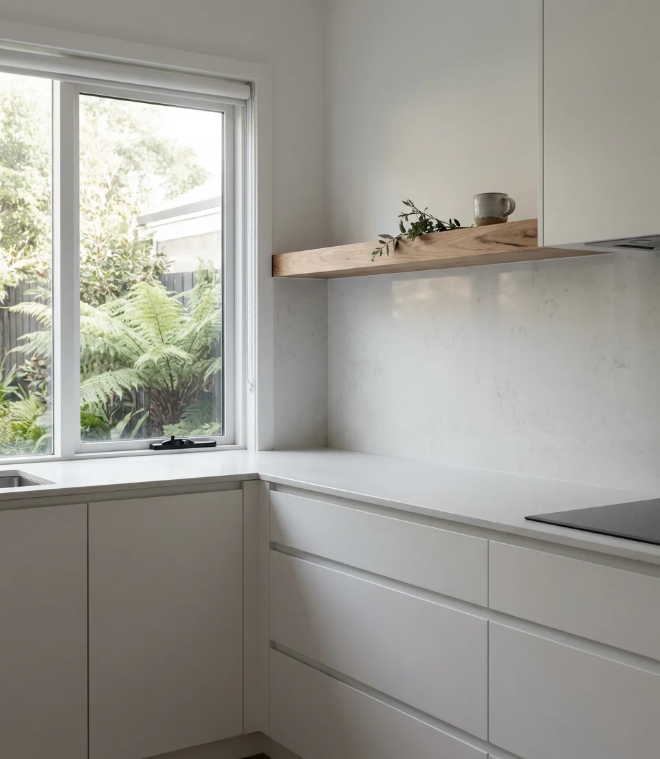 Future-Forward Minimalist Kitchen With Hidden Storage 2
