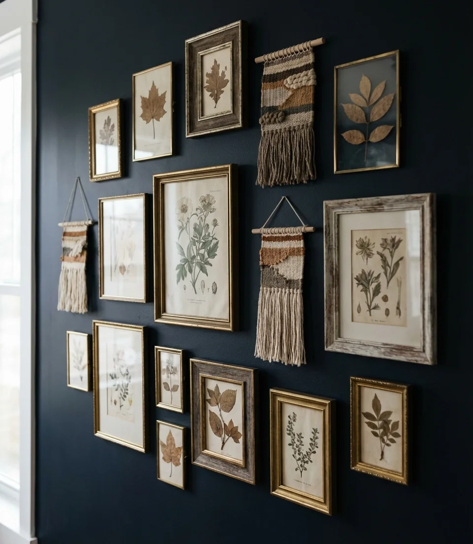 Gallery Wall with Mixed Frames 1