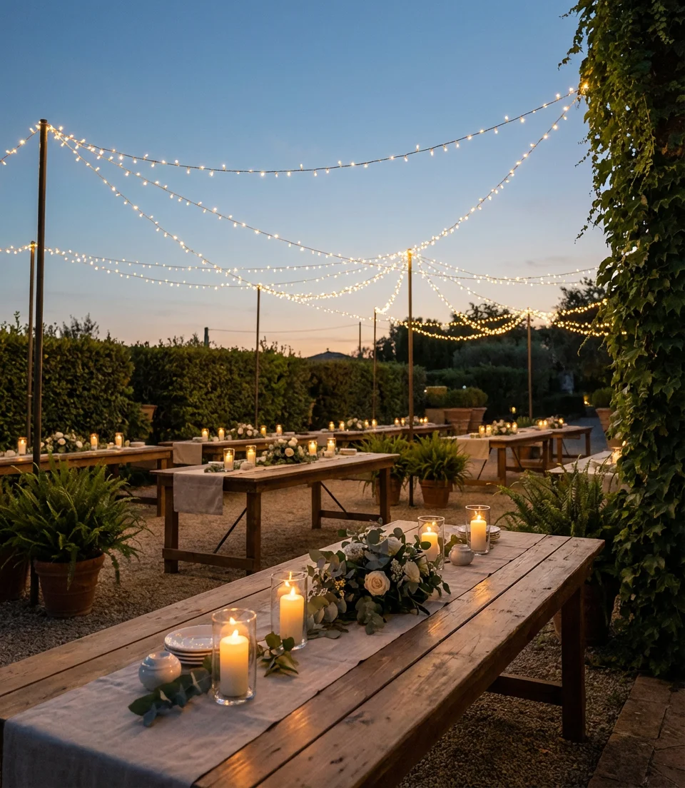Garden Fairy Light Canopy 1