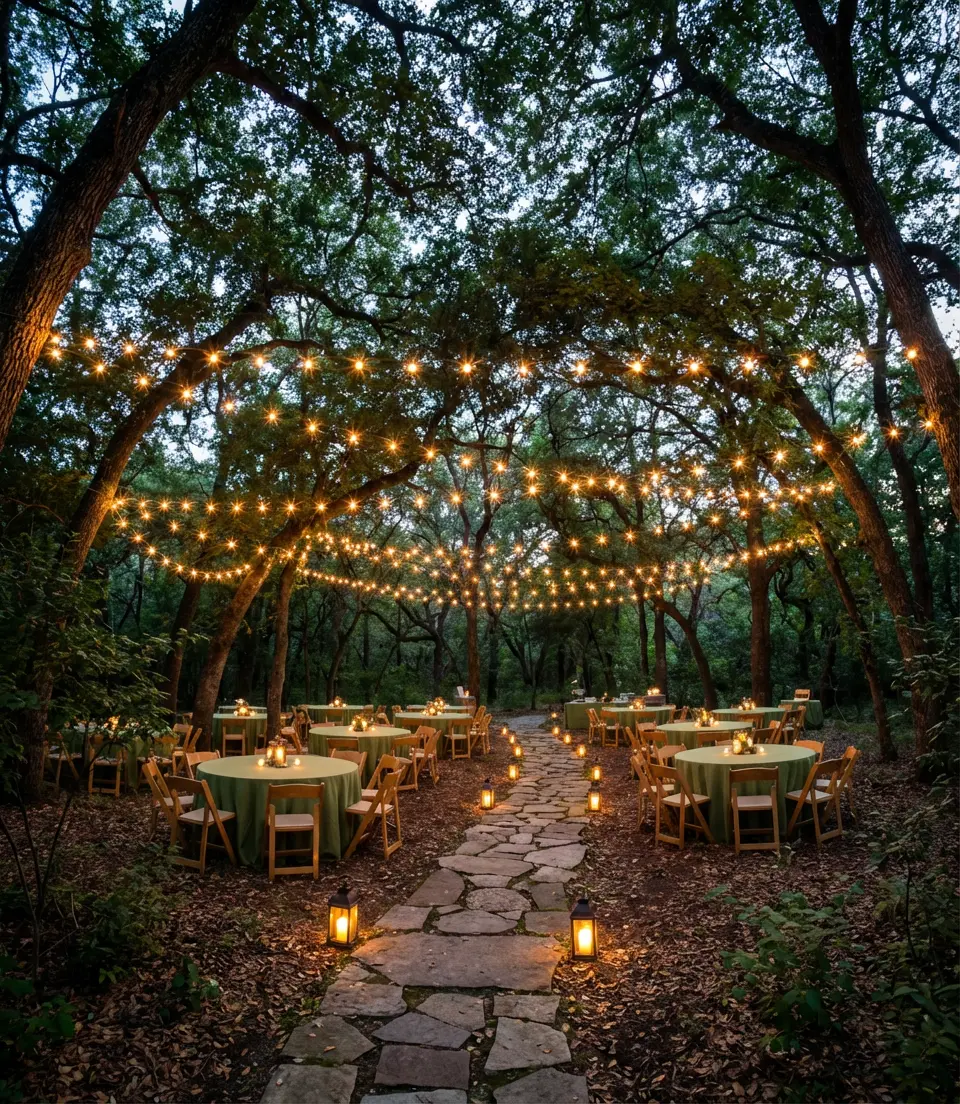 Garden Fairy Light Canopy 2