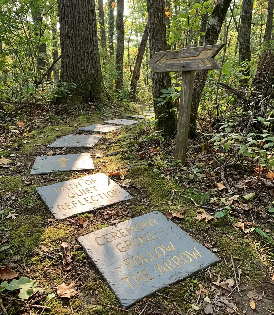 Garden Stone Pathway Markers 2