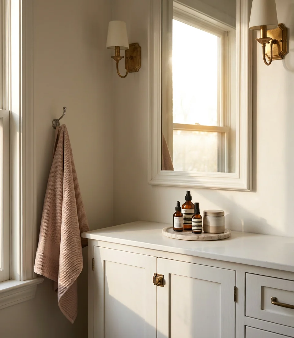 Girly Vanity with Gold Accents 2