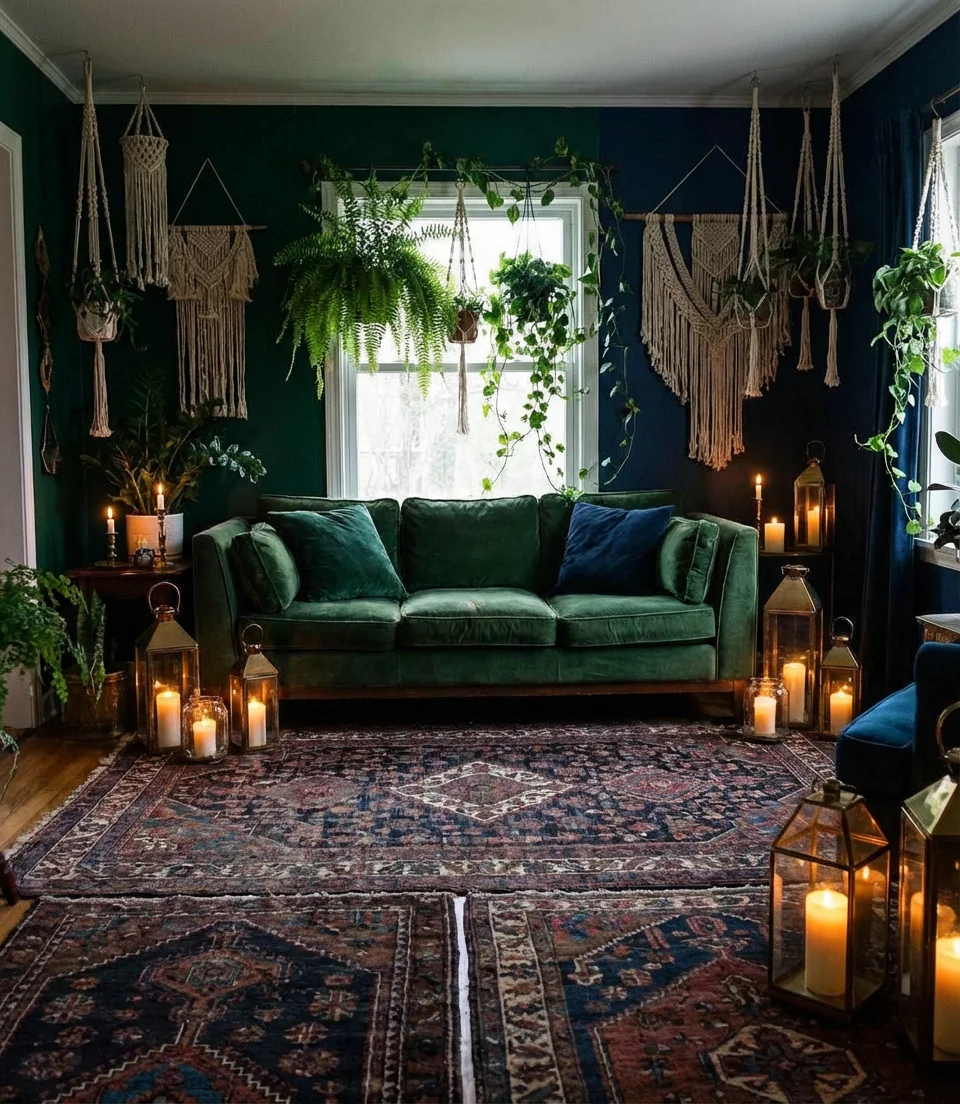Green and Blue Moody Bohemian Space 1