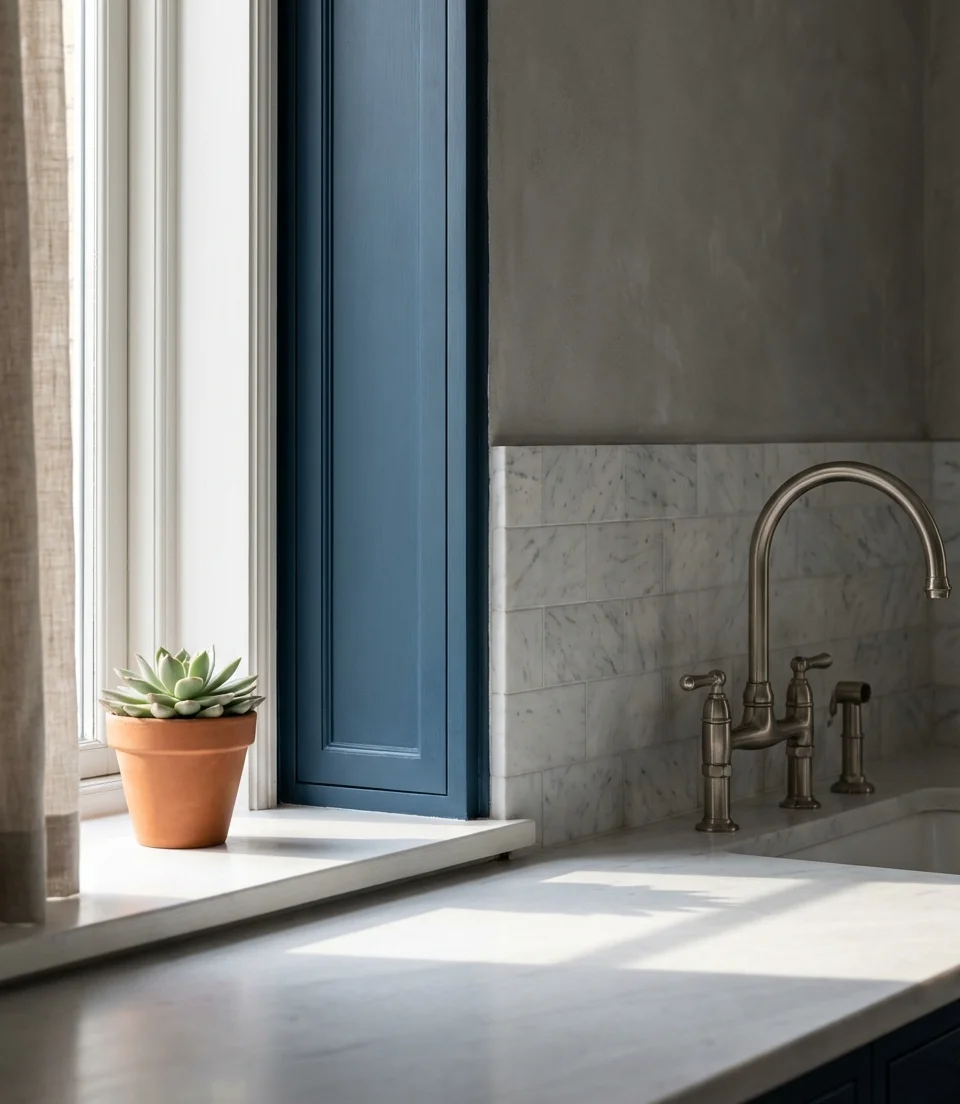 Grey and Wood Modern Kitchen Combination 2