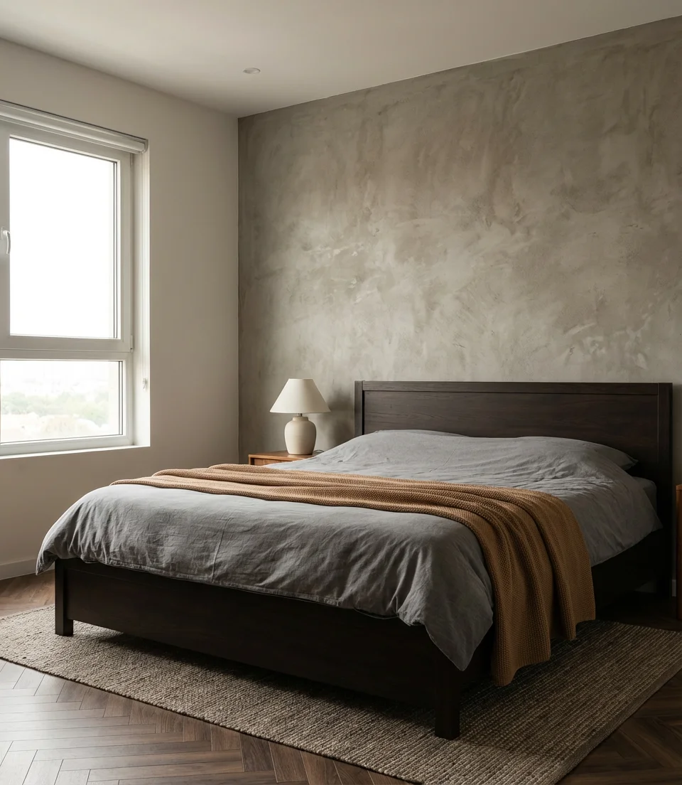 Grey and Brown Sophisticated Bedroom 2