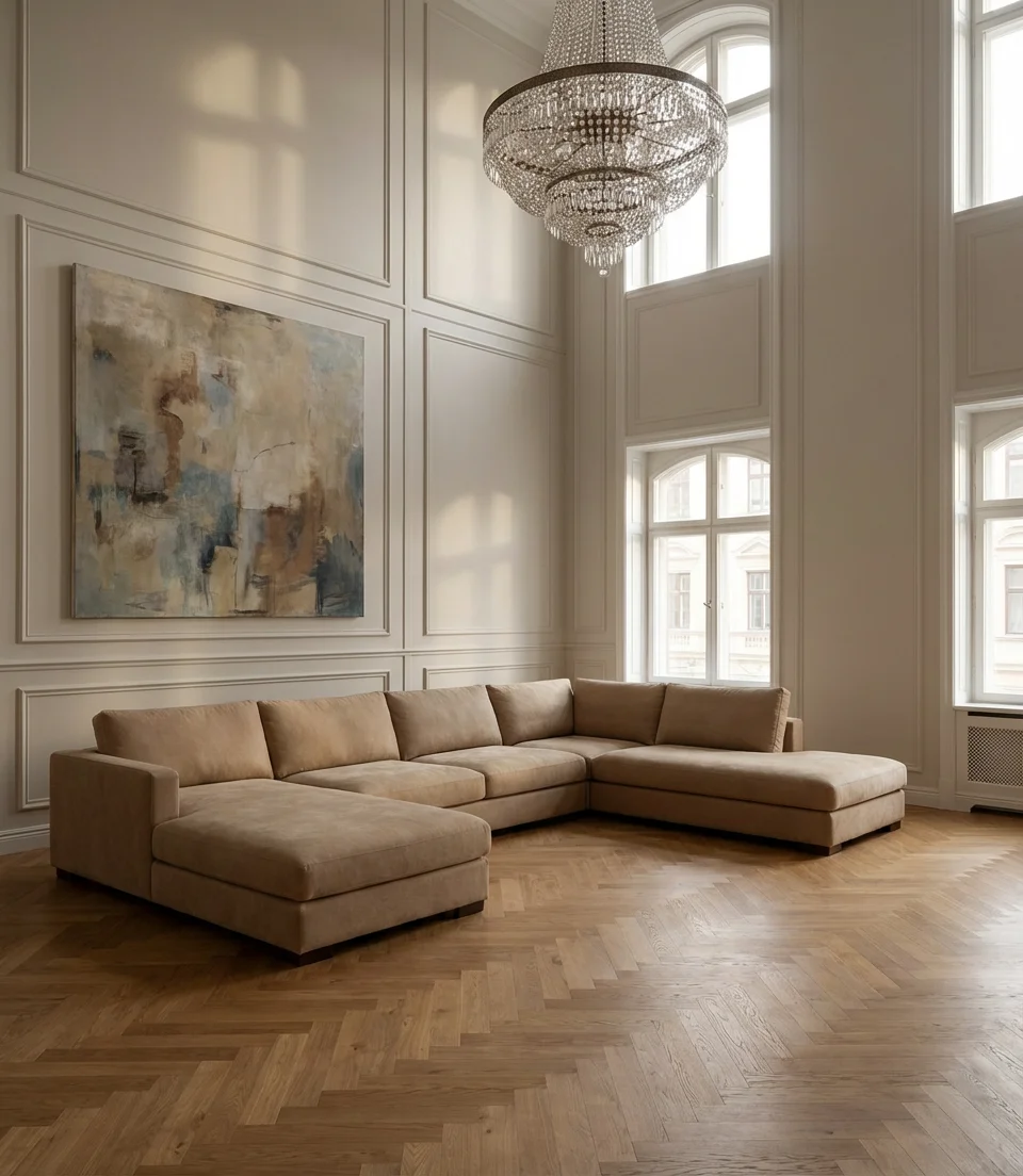 High Ceiling Grand Living Room 1