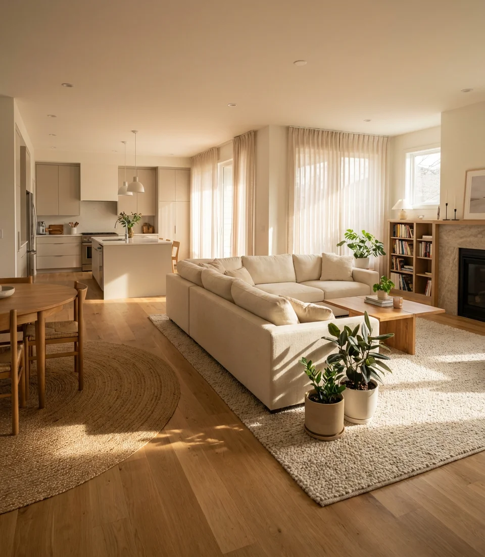 How to Arrange Furniture in an Open Kitchen Living Room 1