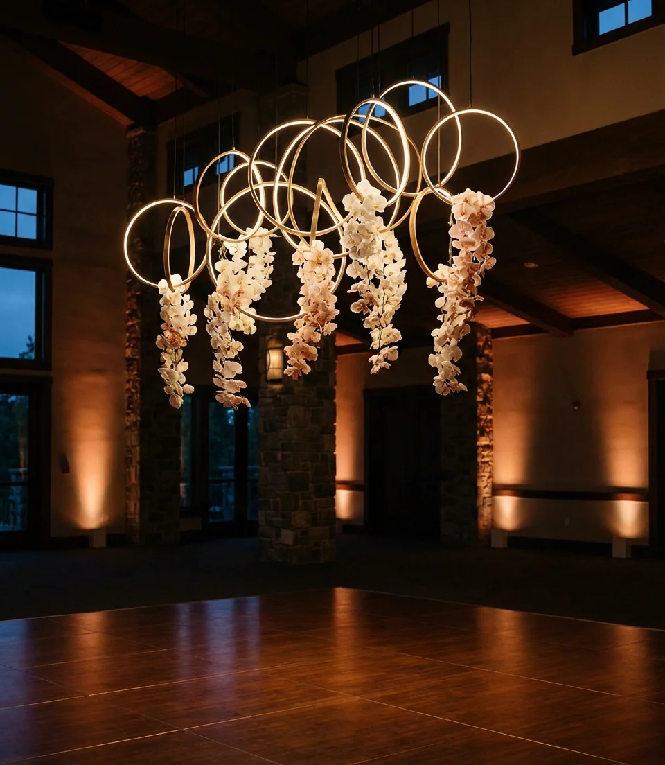 Indoor Elegant Chandelier Focal Point 2