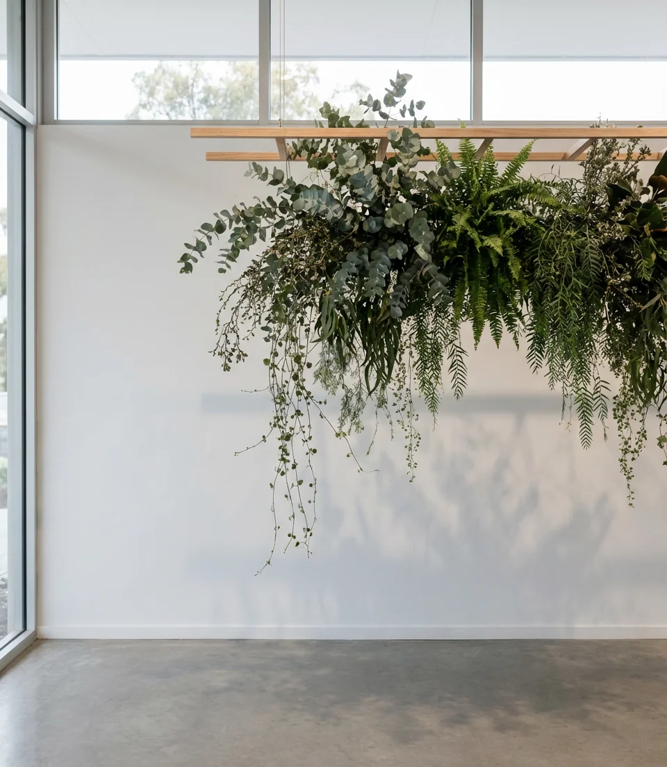 Indoor Hanging Greenery Installation 2