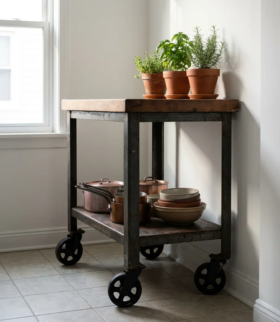 Industrial Cart as Mobile Island 1