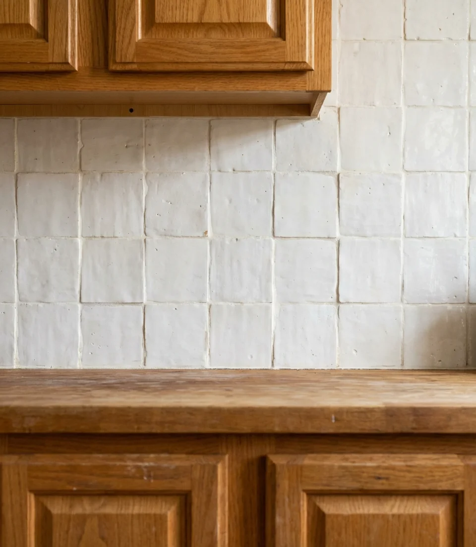 Introduce a White Tile Backsplash 2
