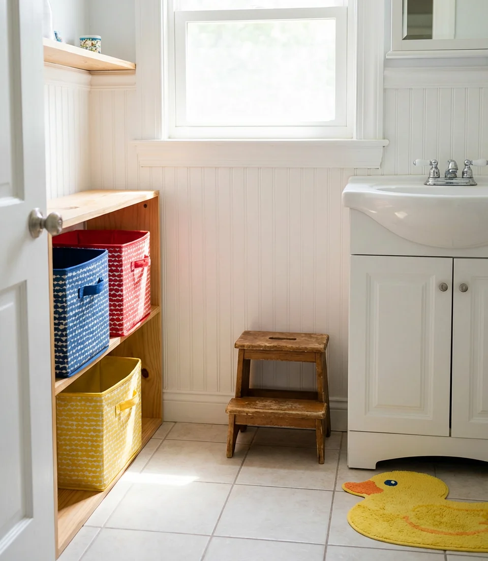 Kids Bathroom with Playful Storage 1