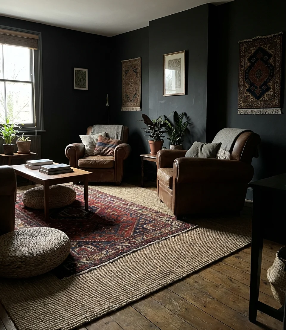 Layered Area Rugs for Depth 2