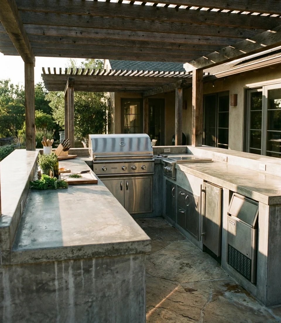 Layout Inspiration: U-Shaped Outdoor Kitchen 1