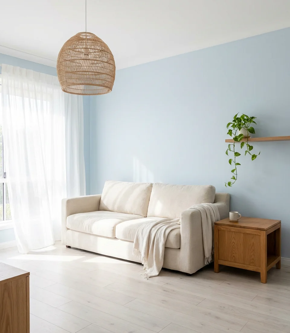 Light Blue Walls for an Airy Open Feel 1
