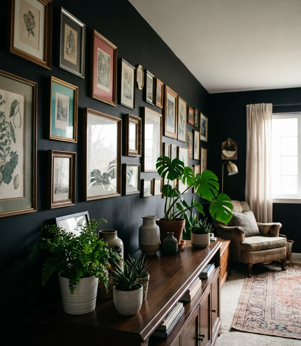 Long Wall with Gallery Frames 2