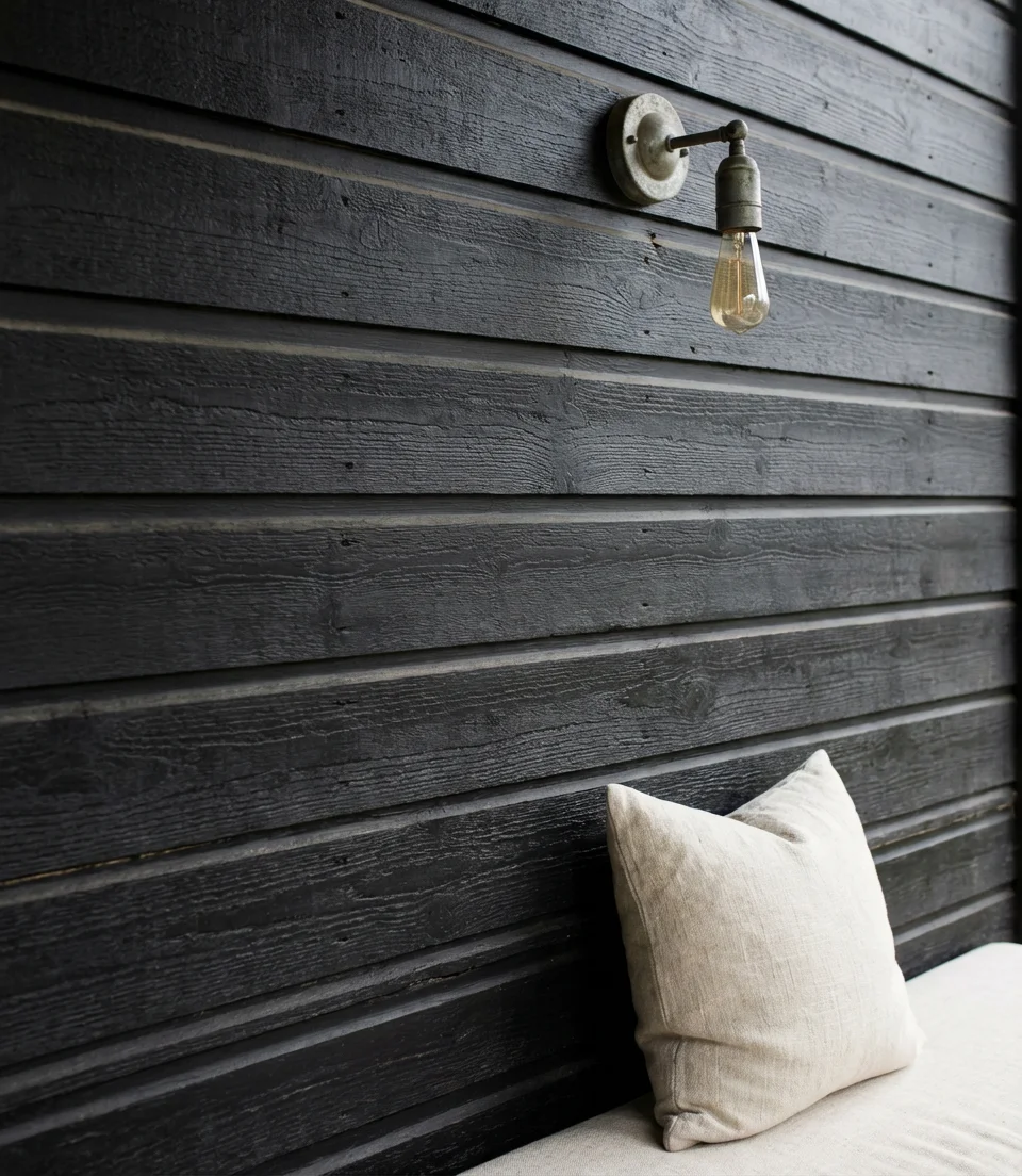 Matte Black Shiplap for Modern Drama 2