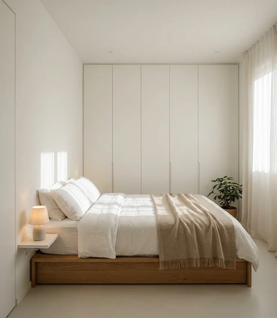 Minimalist Bedroom With Hidden Storage 1