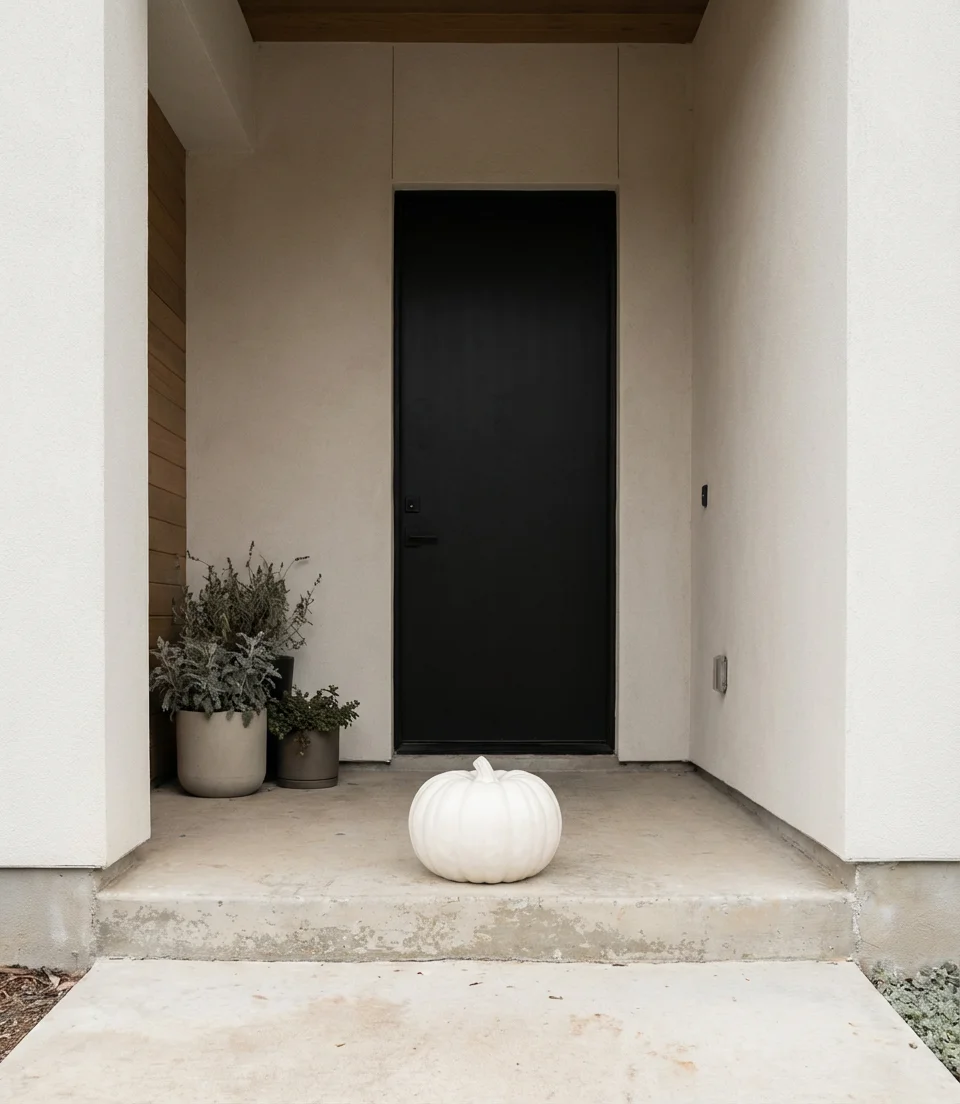 Minimalist Fall Arrangement with Single Statement Piece 1