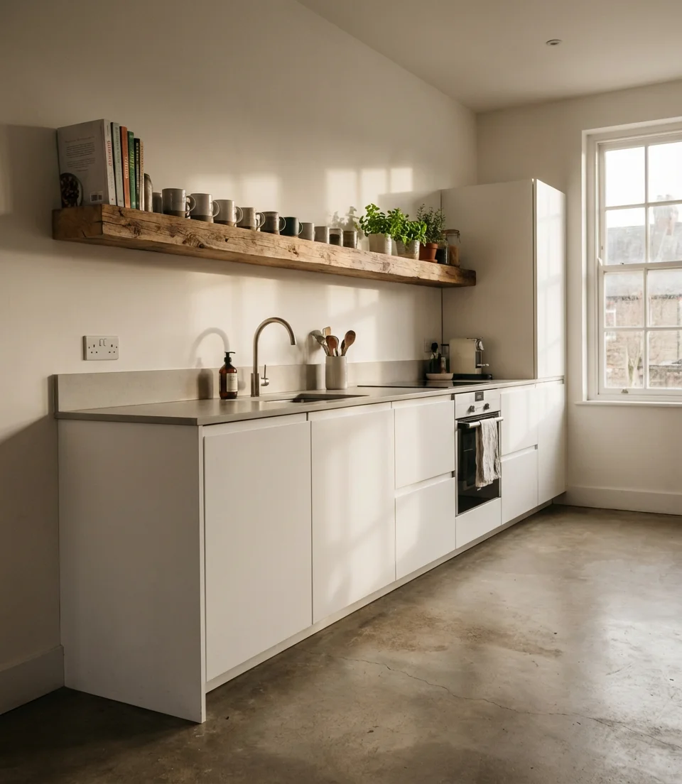 Minimalist One-Wall Kitchen 1