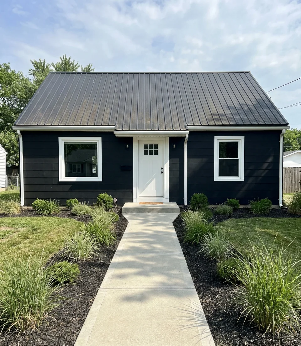 Modern Black Exterior Transformation 1