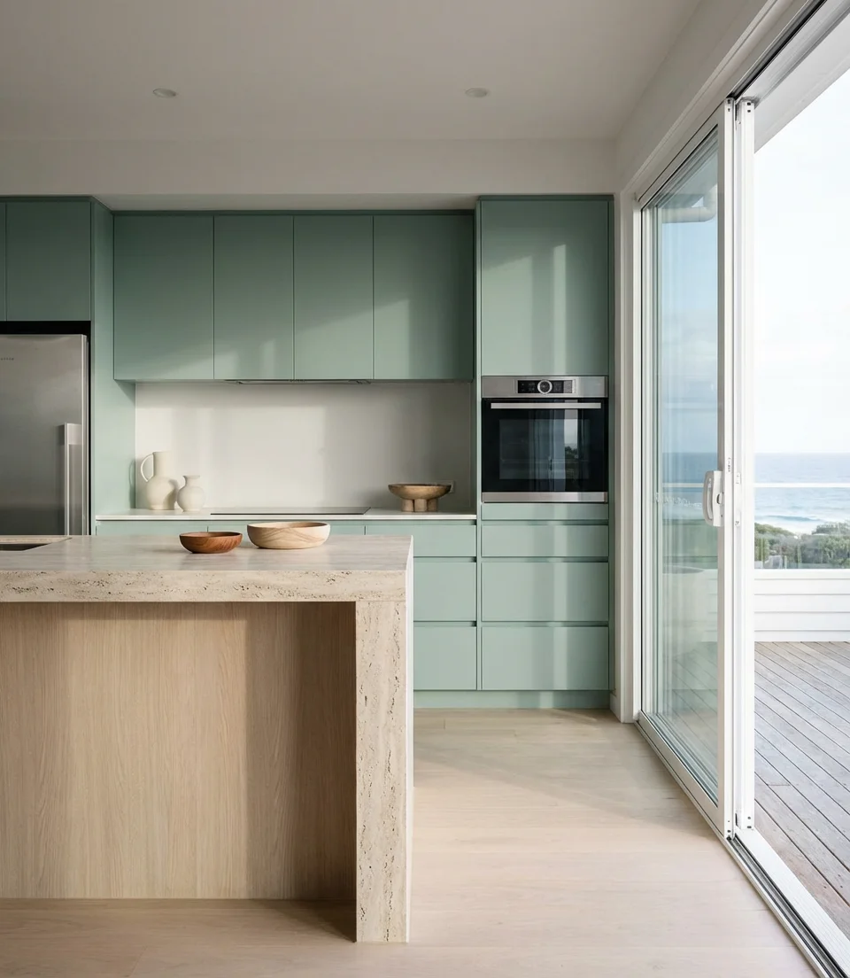 Modern Coastal Kitchen with Clean Lines 1