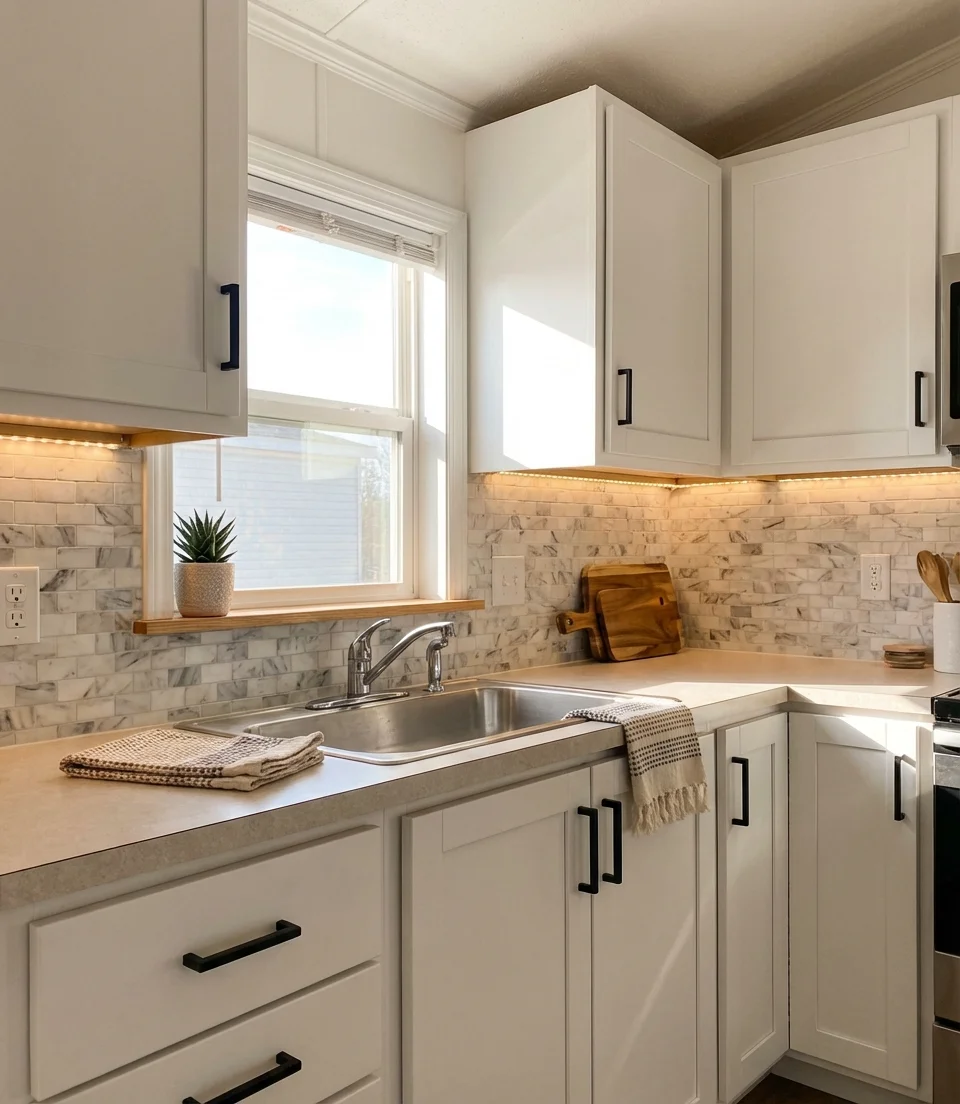 Modern Mobile Home Kitchen 2