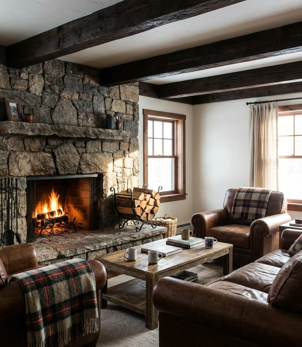 Mountain Cabin Living Room for Year Round Retreat Vibes 1