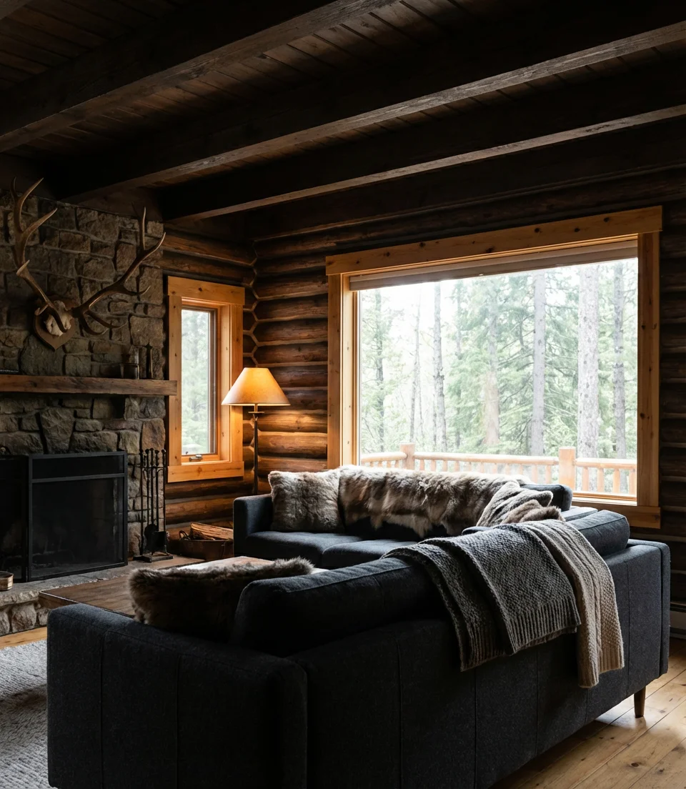 Mountain Cabin Living Room for Year Round Retreat Vibes 2