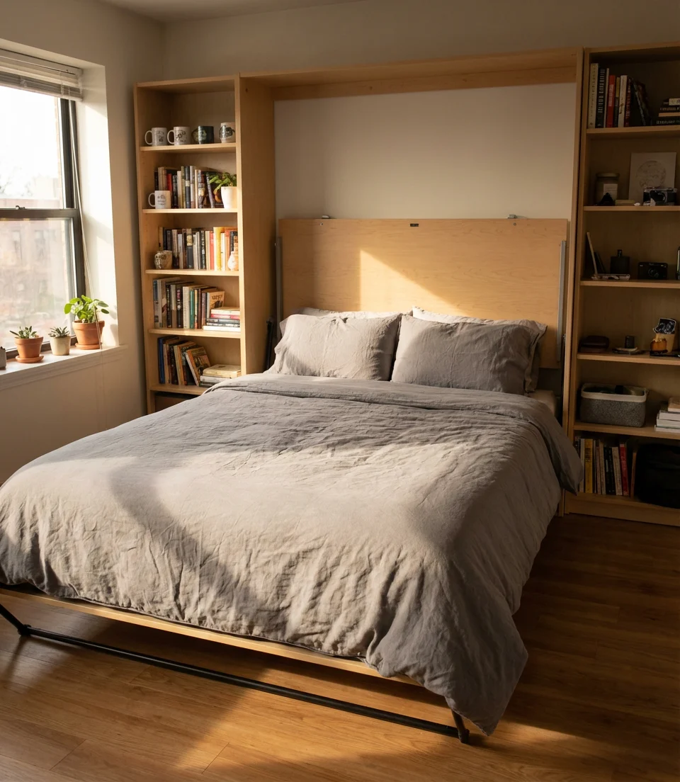 Murphy Bed With Integrated Desk 2