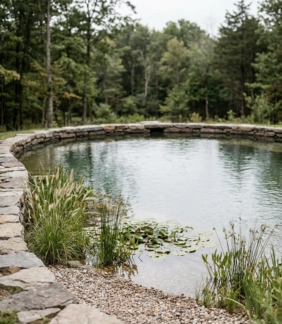 Natural Swimming Pond with Planted Filtration 1