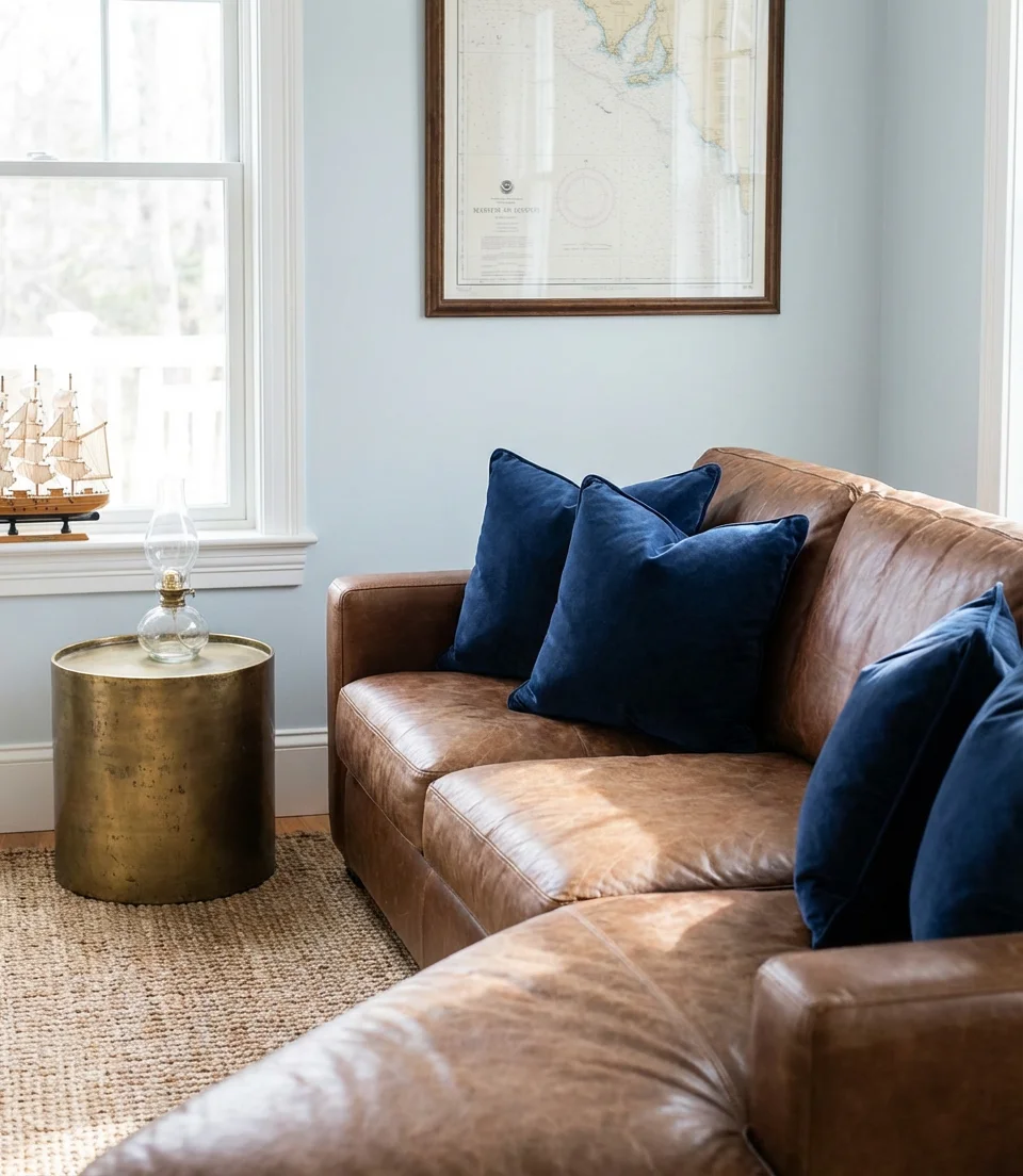 Navy Blue and Brown Nautical Elegance 1