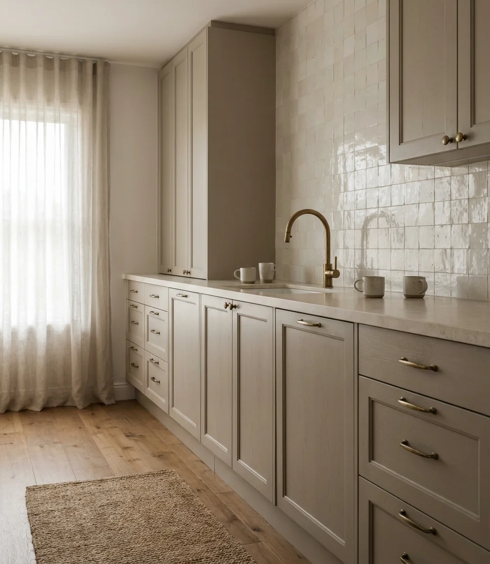 Neutral Coastal Kitchen with Warmth 1