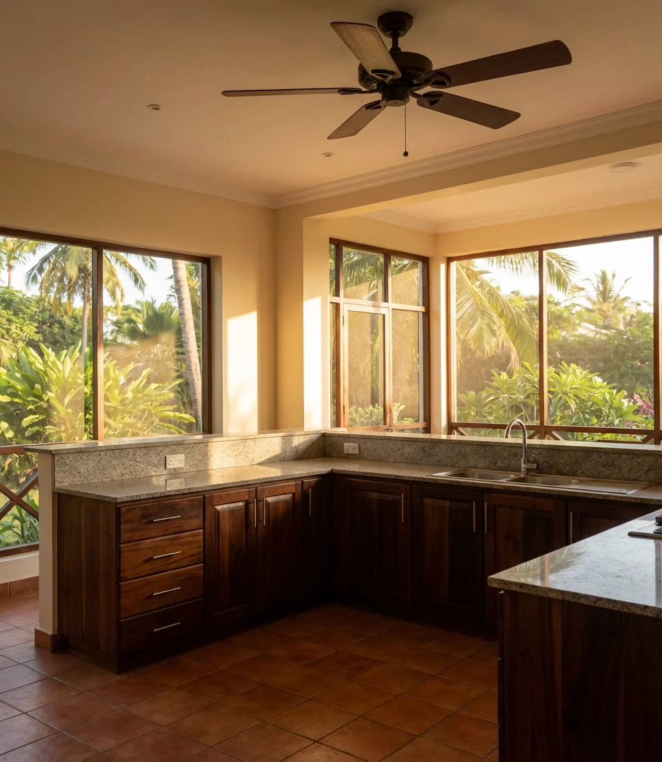 Open Kitchen in Kenya with Local Flair 1