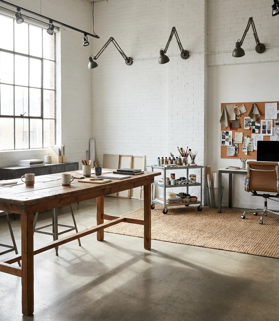 Open Studio Layout with Flexible Zoning 1