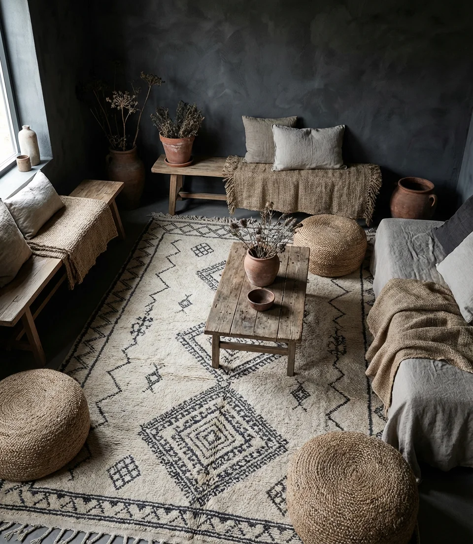 Oversized Moroccan-Style Rug 1