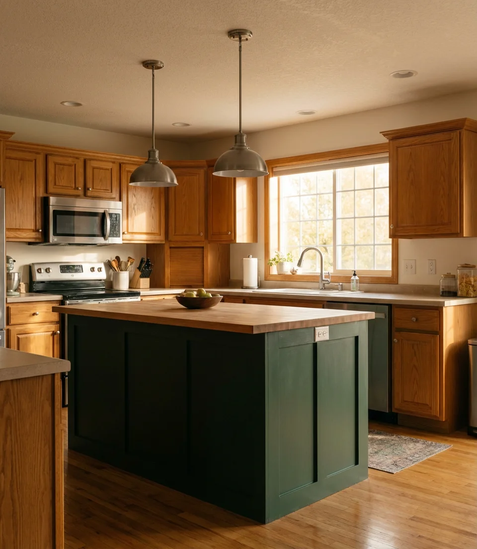 Paint Just the Island for a Two-Tone Effect 2