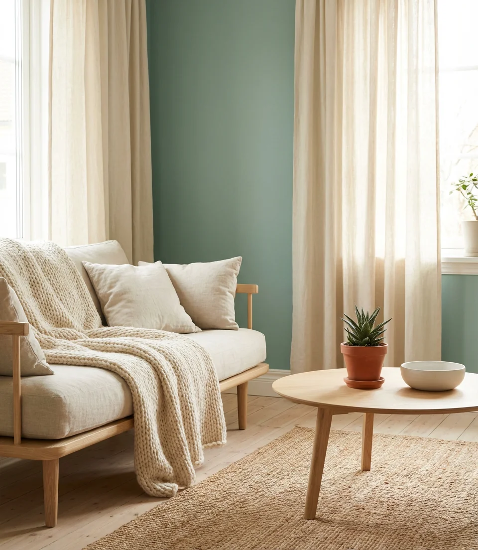 Pale Green and Cream Scandinavian Serenity 2