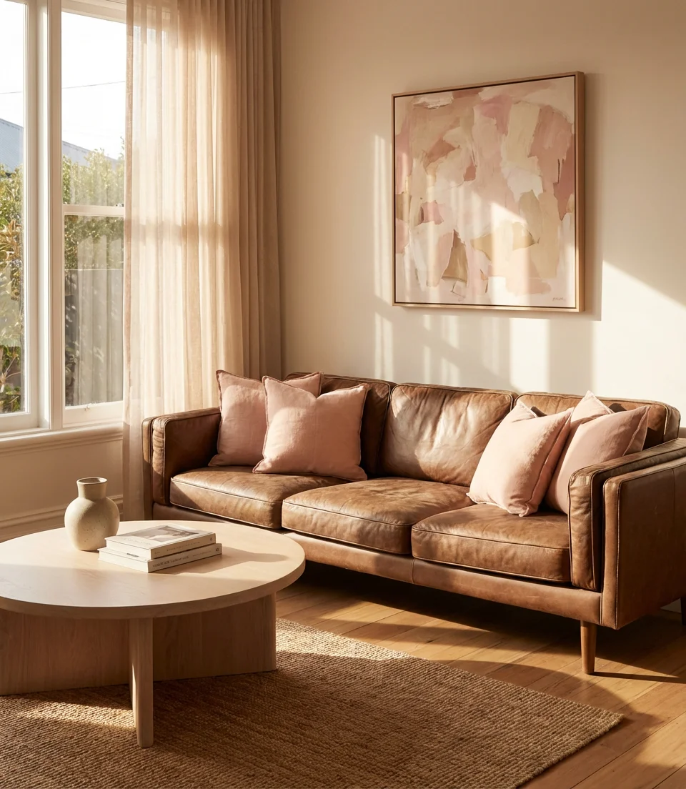 Pink Blush and Brown Feminine Touch 2