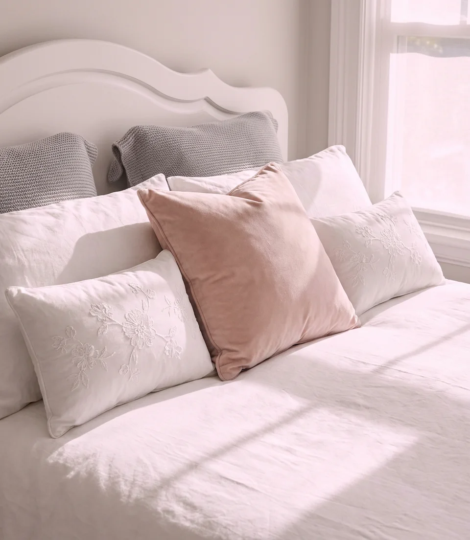 Pink White Dreamy Soft Bedroom 2