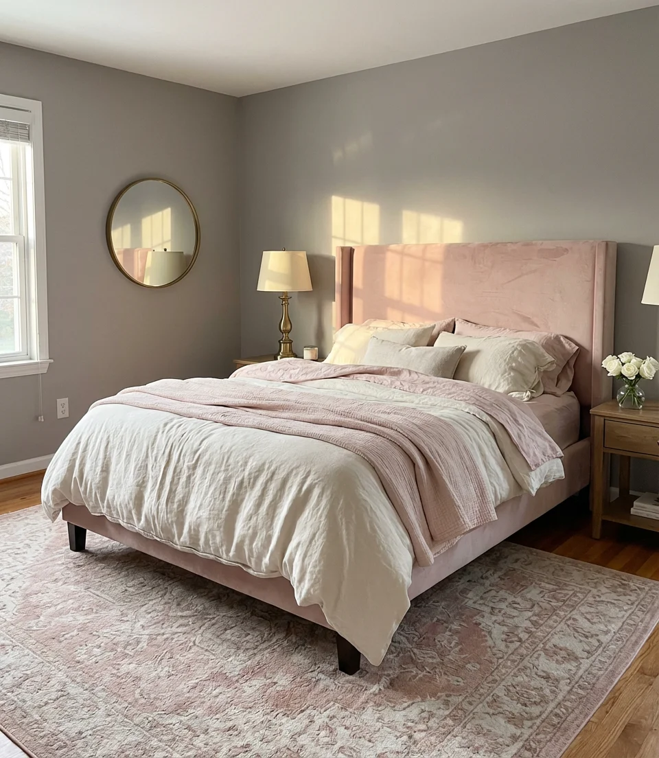 Pink and Gray Romantic Retreat 1