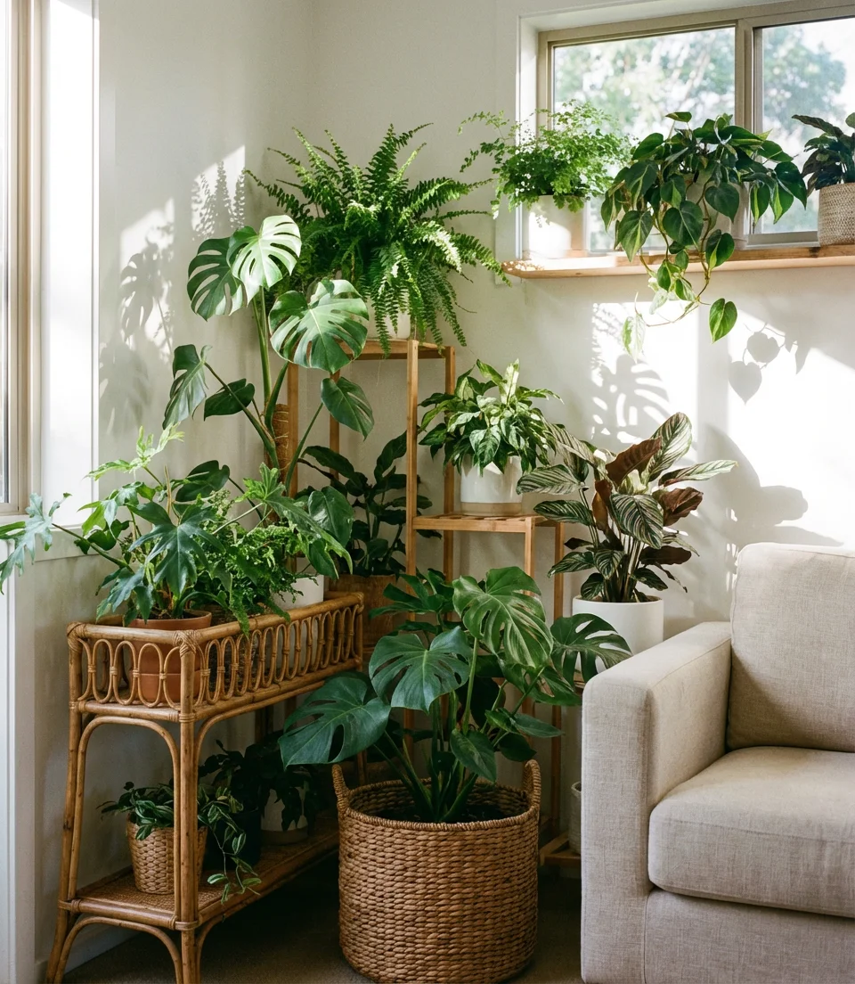 Plant-Filled Biophilic Living Room 2